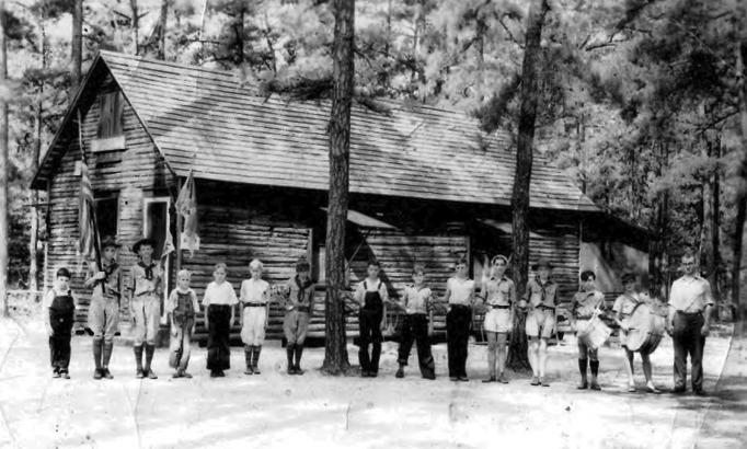 Egg Harbor City - a troop of Boy Scouts taken at the Boy Scout Cabin located at the Egg Harbor City Lake Park -The photograph was taken in 1931- EHC
