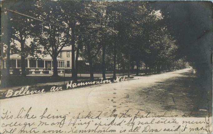 Hammonton - Belleview Avenue- c 1910