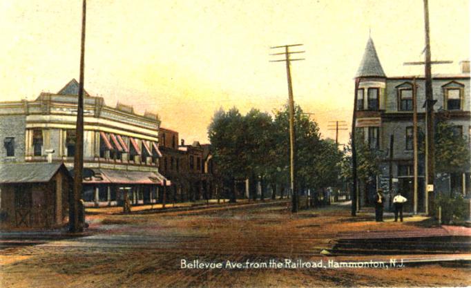 Hammonton - Bellvue Avenue from the railroad - 1909