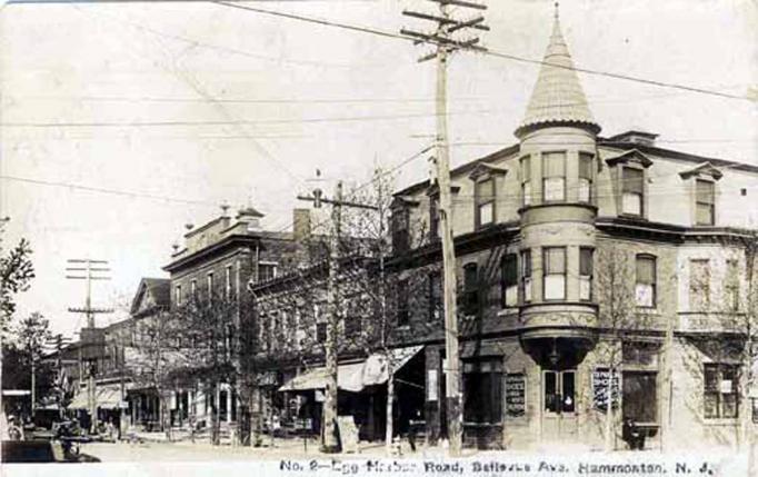Hammonton - Eagg Harbor Road and Bellvue Avenue - c 1910