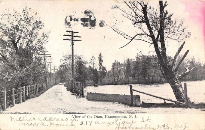 Hammonton - View of the Dam - 1906