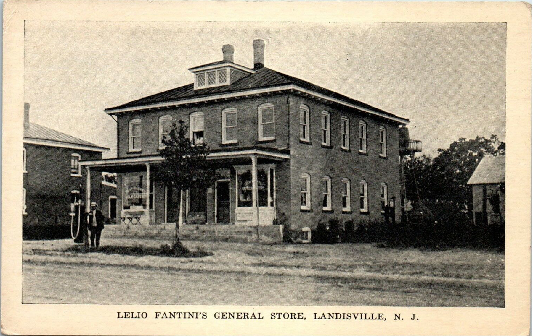 Landisville - Lelio Fantini's General Store Gas Pump - c 1910