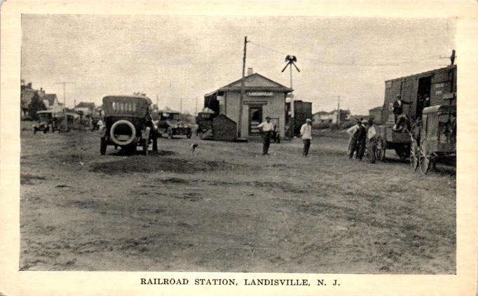 Landisville - View of the Railroad Station - c 1910s