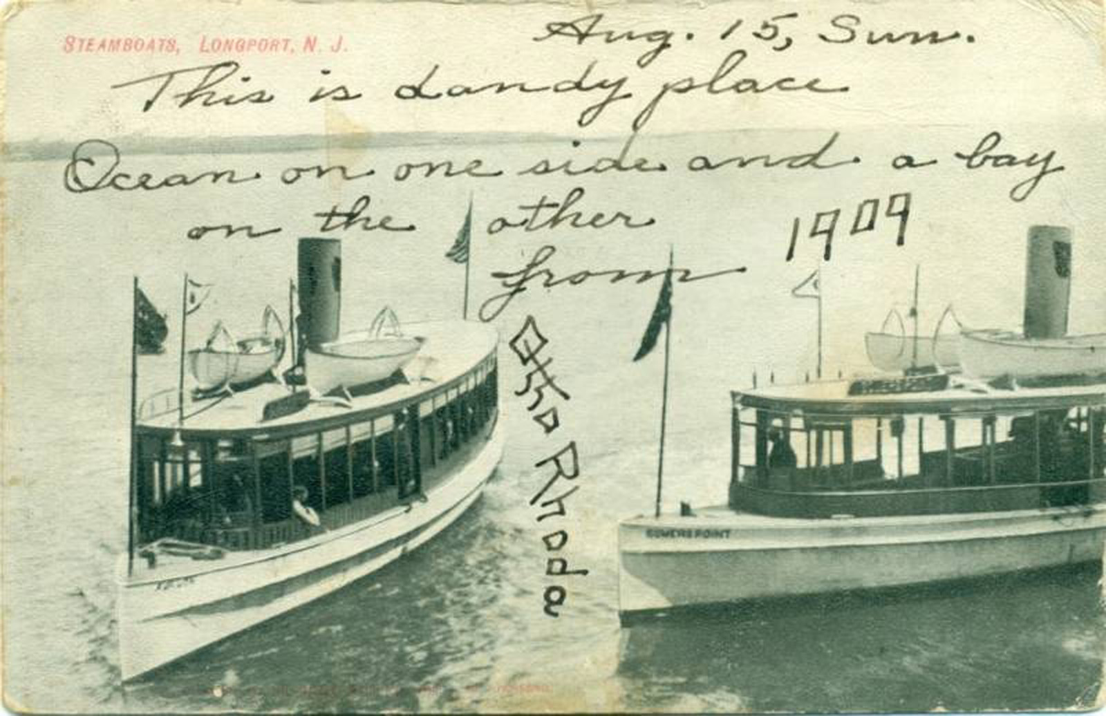 Longport - Steamboats - 1909