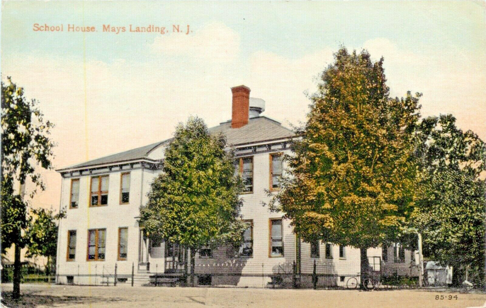 Mays Landing - A view of the Schppl Hpuse - c 1910