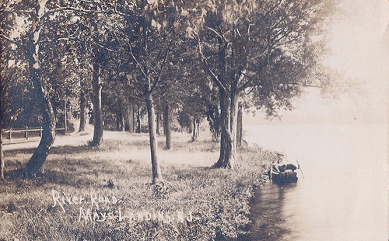 Mays Landing - Along River Road - c 1910
