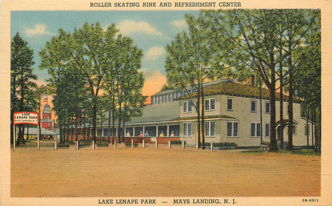Mays Landing - Lake Lenape Park - Roller skating Rink and Refreshment Center - 1942
