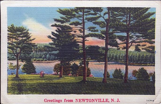 Newtonville - Greetings from Newtonville - Home of the world famous Newtonville dune Field - 1930s-50s
