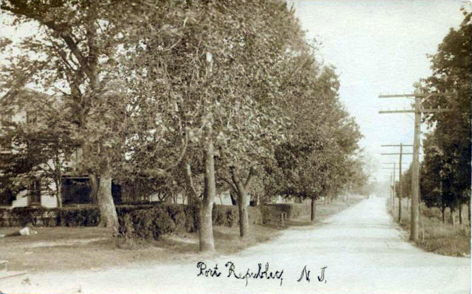 Port Republic - A street scene - c 1910