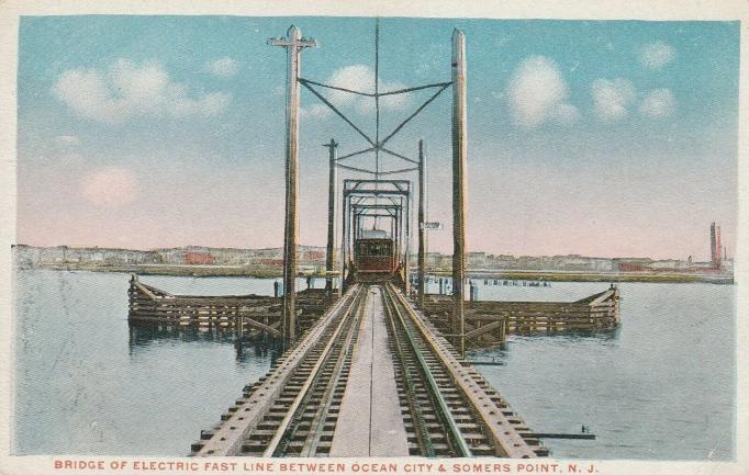 Somers Point - Bridge of the Electric Fast Line btween Somers Point and Ocean City