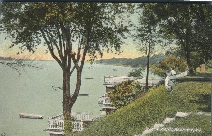 Beverly - on the Delaware River bank - c 1910