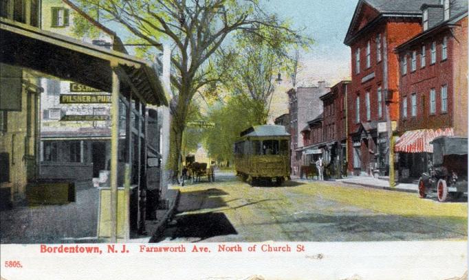 Bordentown - Farnsworth Avenue North of Church Street - c 1910