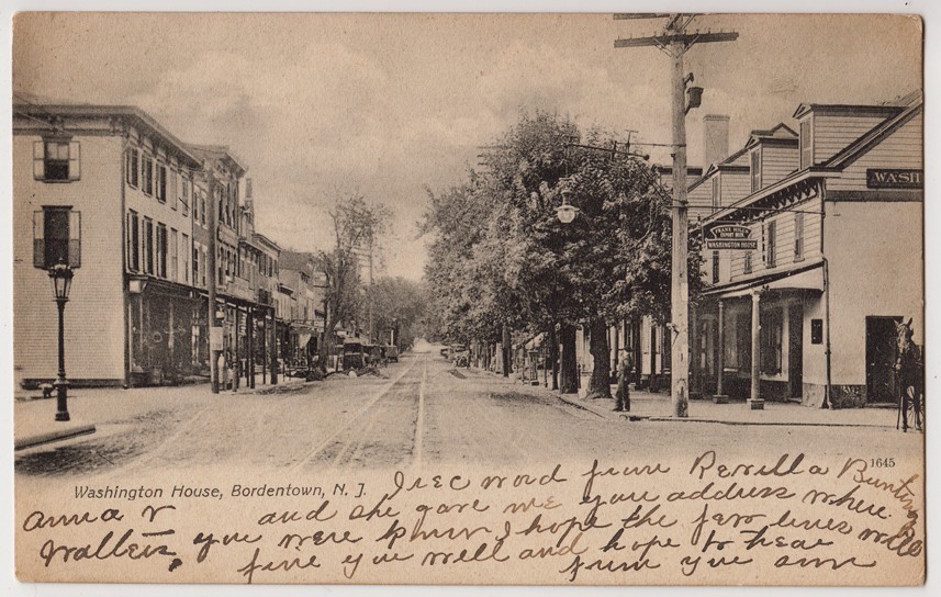 Bordentown - Washington House - Street scene - 1907