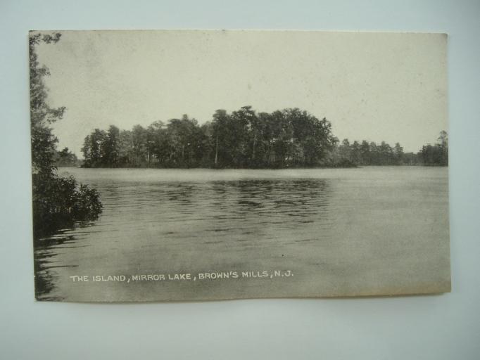 Browns Mills - Mirror Lake - Tge Island - 1940s