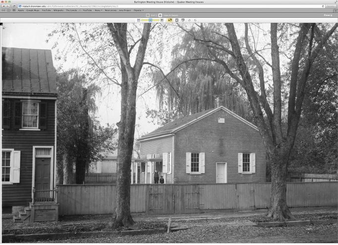 Burlington - Hicksite Meeting House - context - c 1900-10