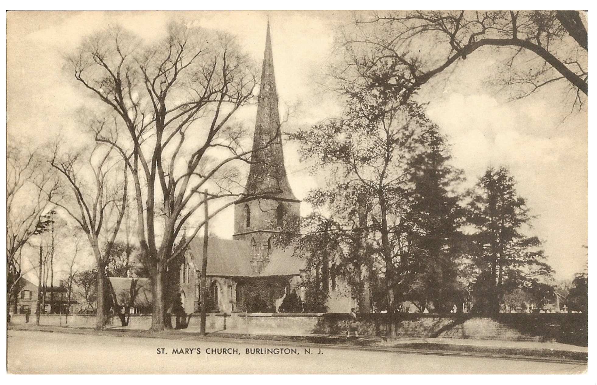 Burlington - New Saint Marys Church - c 1910