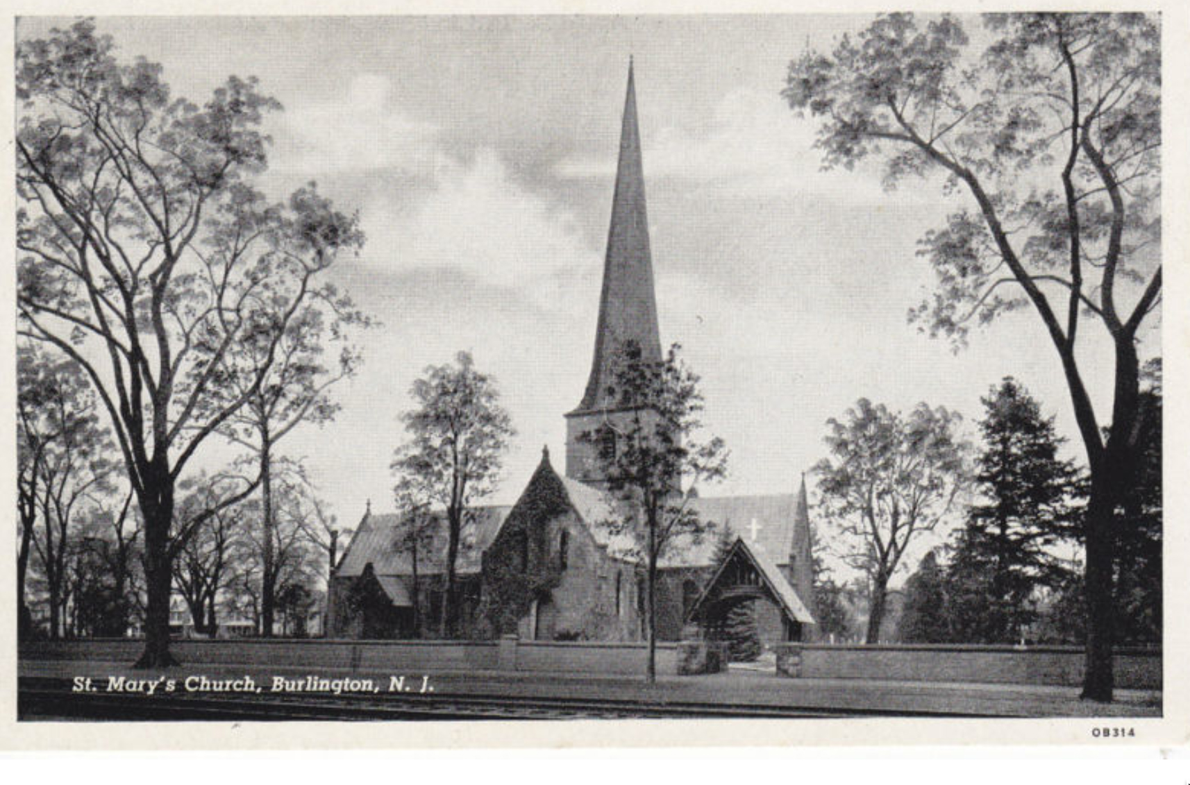 Burlington - Old Saint Marys Church - c 1910