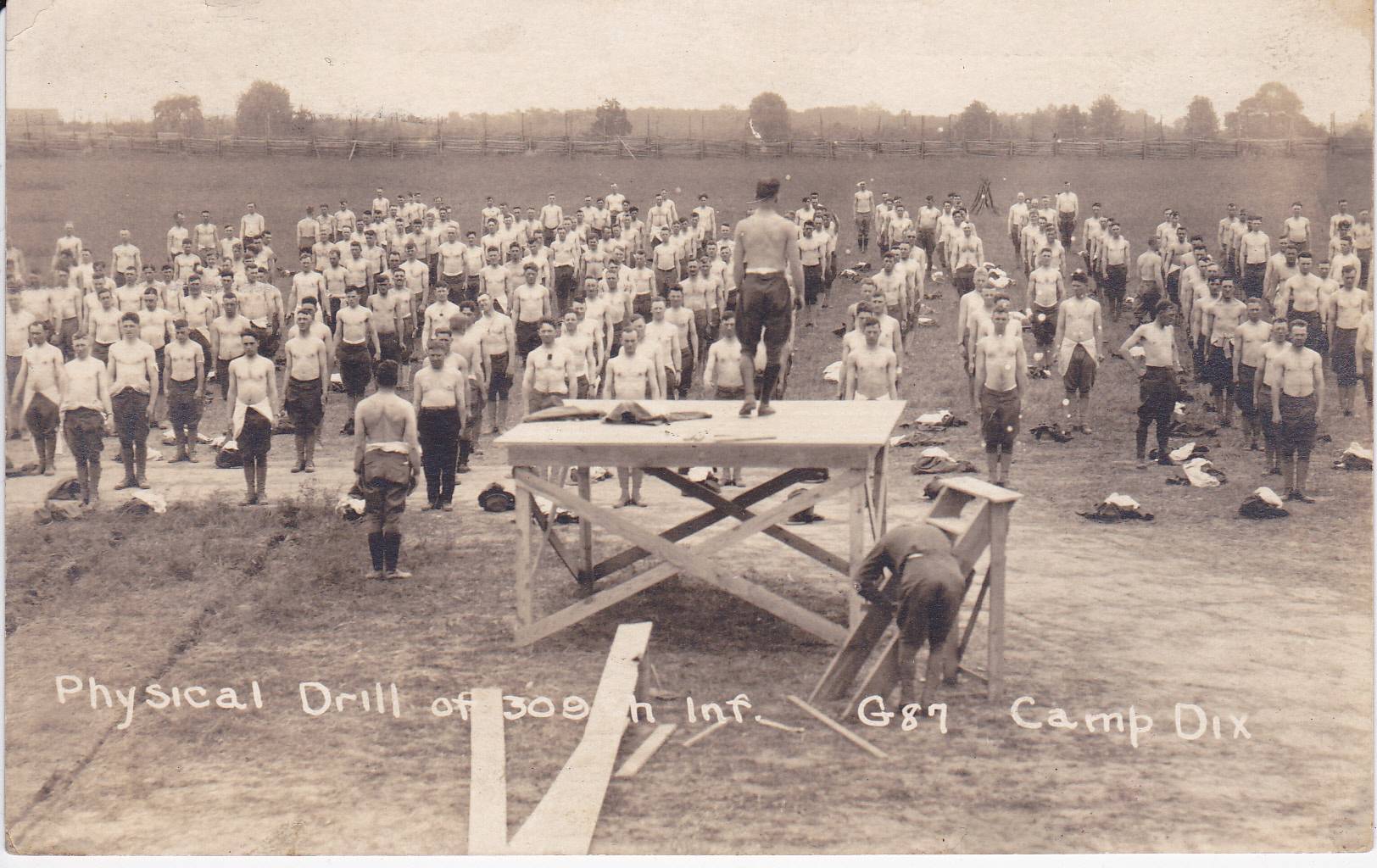 Camp Dix - 309th Infantry at drill - 1917-18