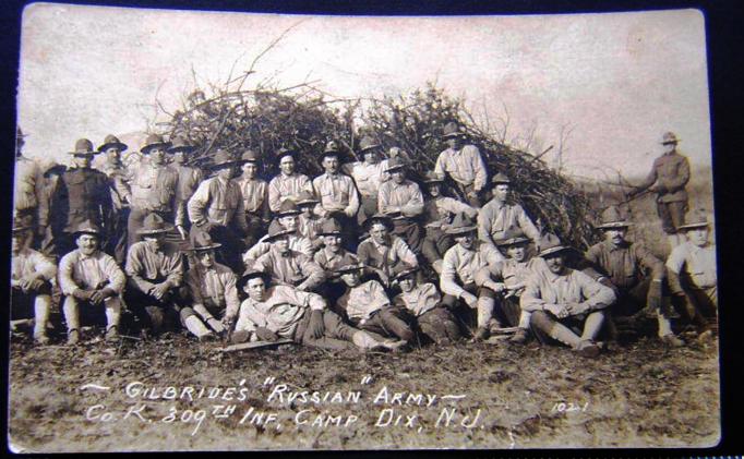 Camp Dix - Gilbrides Russian Army - 309th Infantry - 1917-18 probably