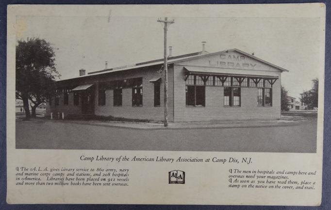 Camp Dix - Library - c ww1