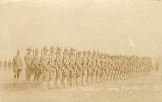 Camp Dix - The 10th Infrantry - c 1917-18