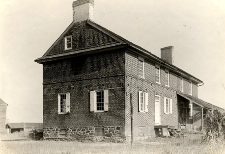 64. Brick house on George P. Lippincott farm, Green Tree-Mount Laurel Road near Green Tree, Evesham Twp., 1785