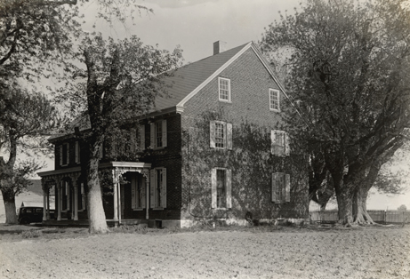 72. Brick Family Homestead, just west of Marlton village, Evesham Twp., ca. early 1800s (owned by Albert Lippincott, 1939)