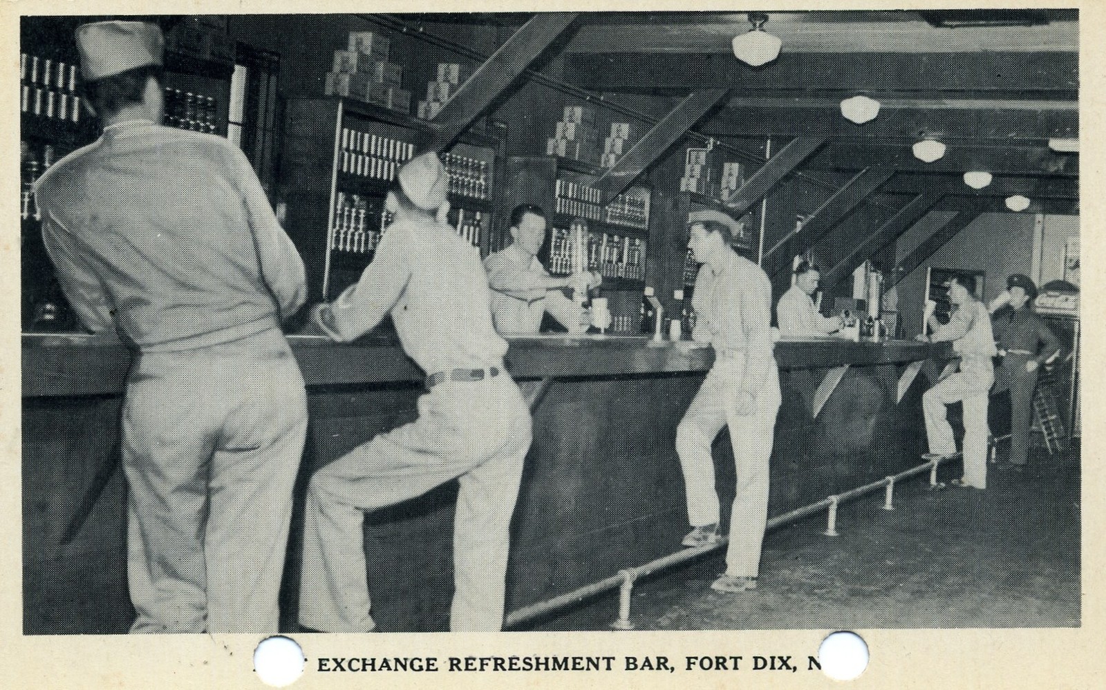 Fort Dix - Exchange refreshment bar - 1940s