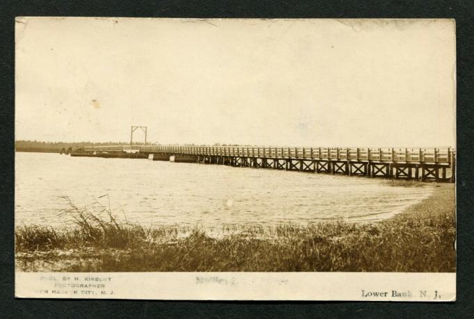 Lower Bank - Lower Bank Bridge over the Mullica River - c 1910