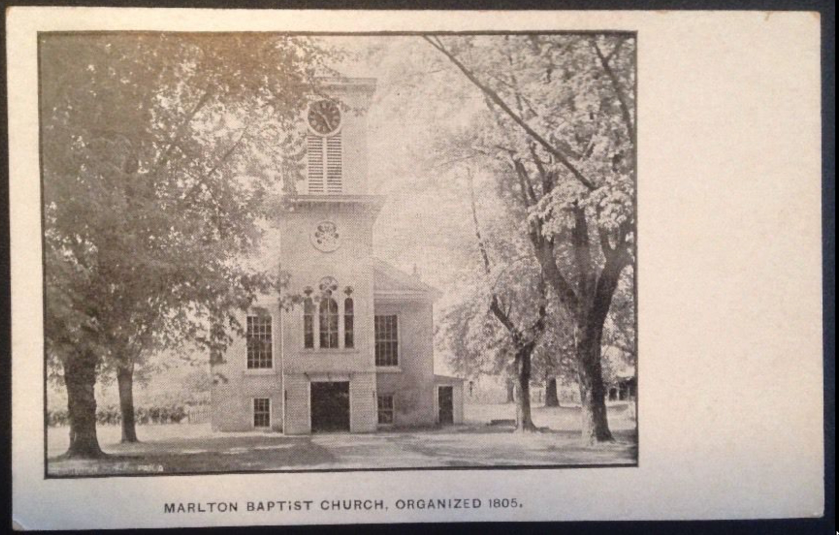 Marlton Baptist Church - c 1910