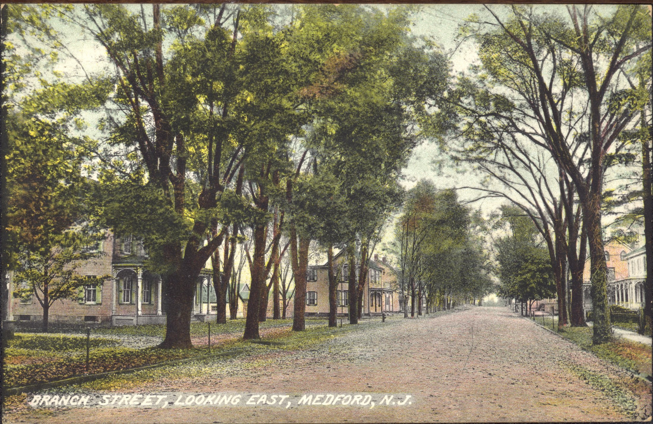 Medford - Branch Street looking East - c 1910 - RW