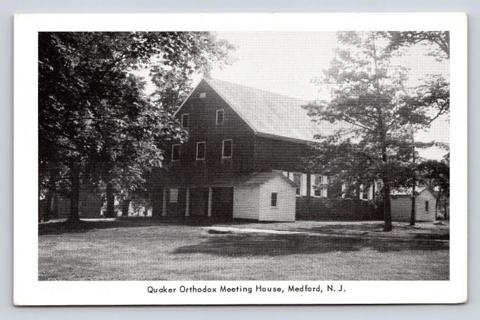 Medford - Rear or East elevation of the Orthodox Friends Meeting House on Main Street - Built in the 1840s in respnse to the Hicksite schism