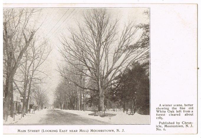 Moorestown - Main Street Looking East near Mill - 1907