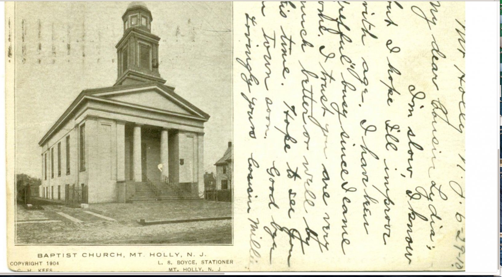 Mount Holly - Baptist Church - 1904 | Mount Holly | Old Pictures of ...