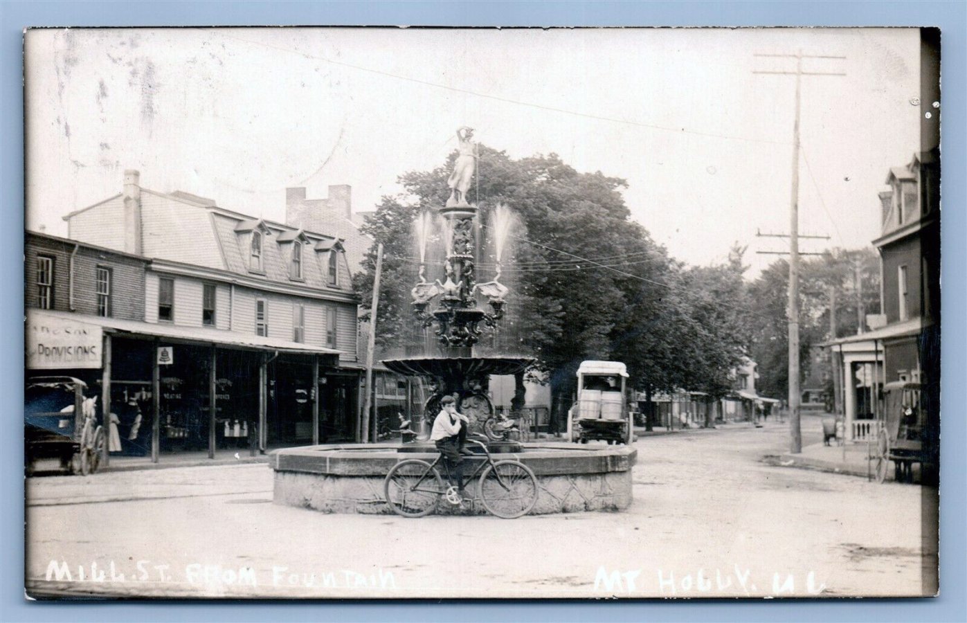 Mount Holly - Mill Street from the Fountain 0 c 1910 | Mount Holly ...