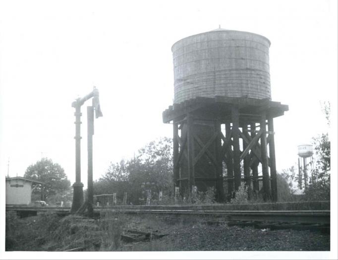 Mount Holly - Old PRR water tank - 1959