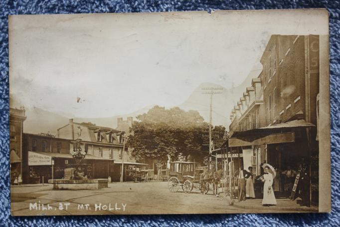 Mount Holly - Street scene - c 1910