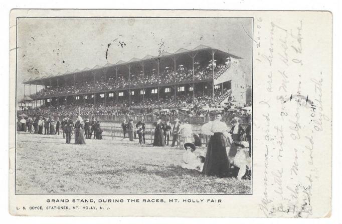 Mount Holly - The Grandstand at the Fair Grounds - c 1010