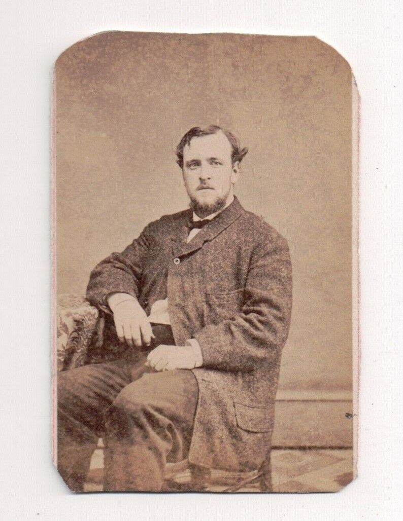 Mount Holly - Unidentified man - Photographed by William Swain of Mount Holly - CDV - late 19th century