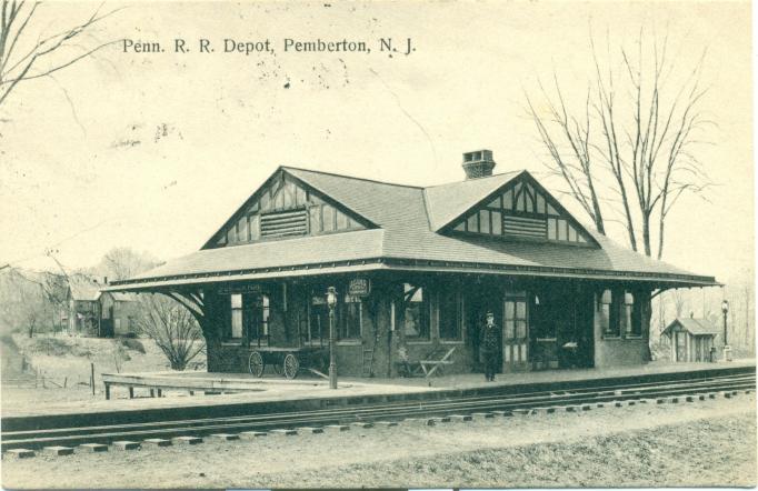 Pemberton - PRR Station Pemberton - c 1910