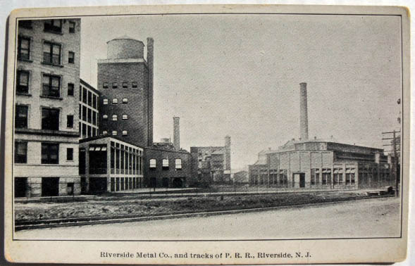 Riverside - Riverside Metal Company along the tracks of the PRR - 1906