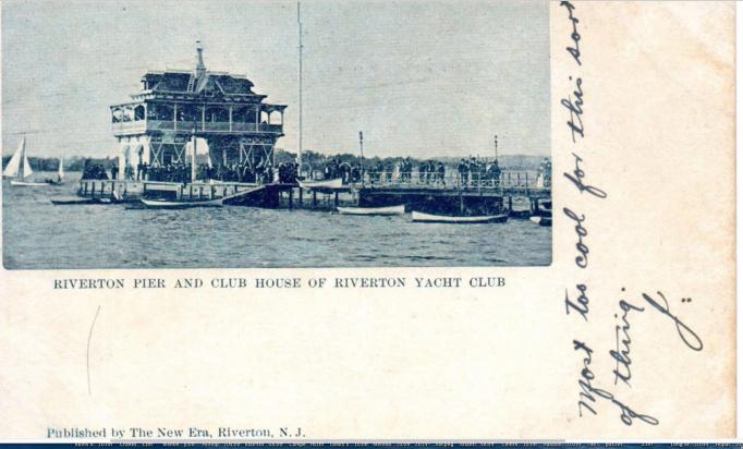 Riverton - Pier and Clubhouse of the Riverton Yacht Club - c 1910