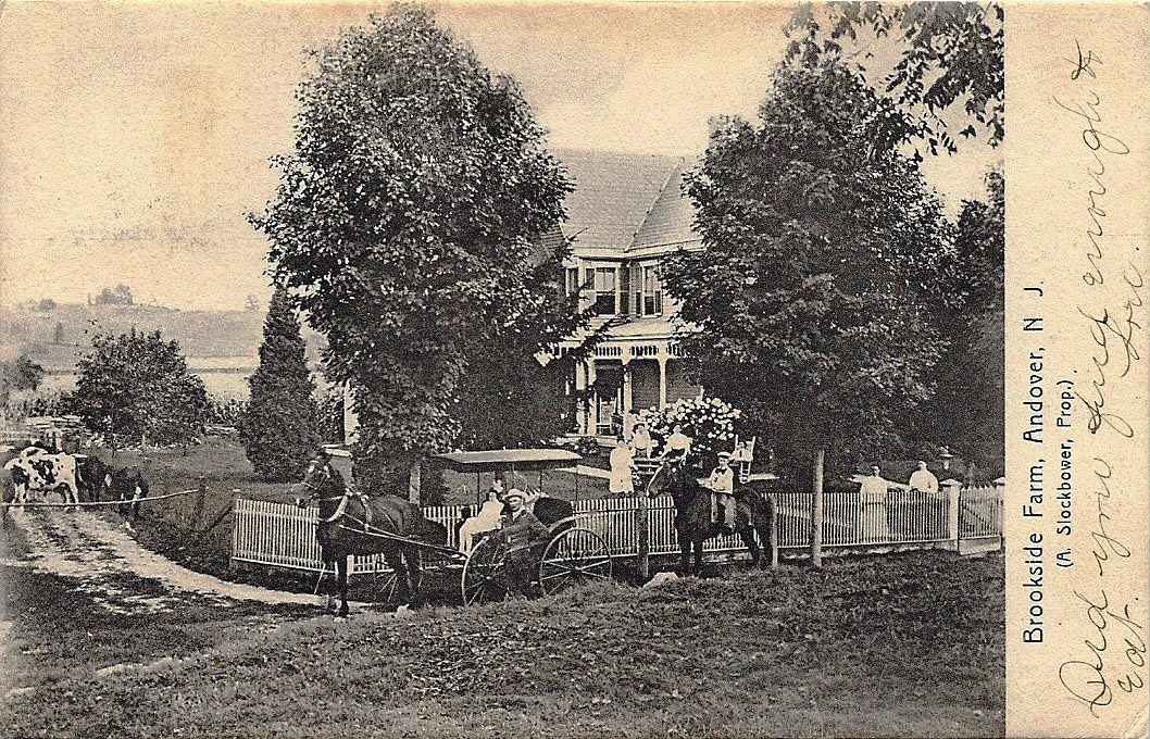 Andover - Unidentified residence and some equally unidentified people - cc 1910