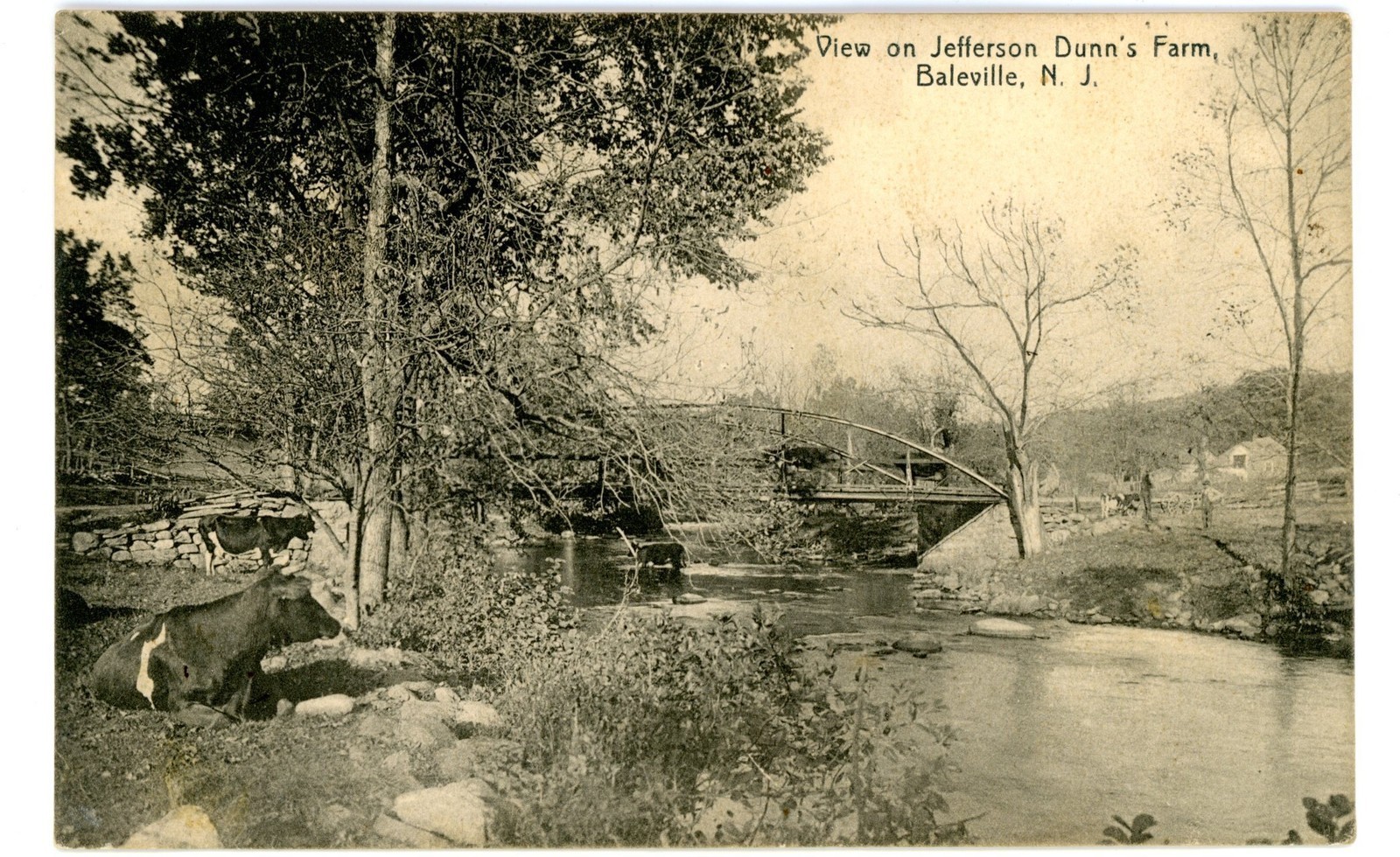 Baleville - View on Jefferson Dunns Farm - c 1910