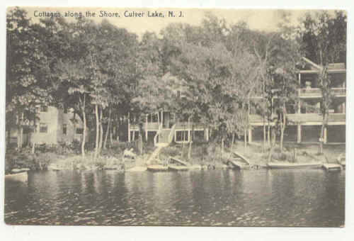 Branchville - Culver Lake - Cottages by the lake - around 1917
