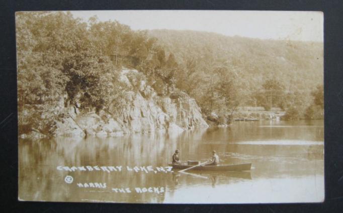 Cranbury Lake - The Rocks - c 1910