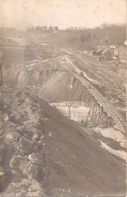 Huntsville - DL and W construction - Nearby farm - c 1910