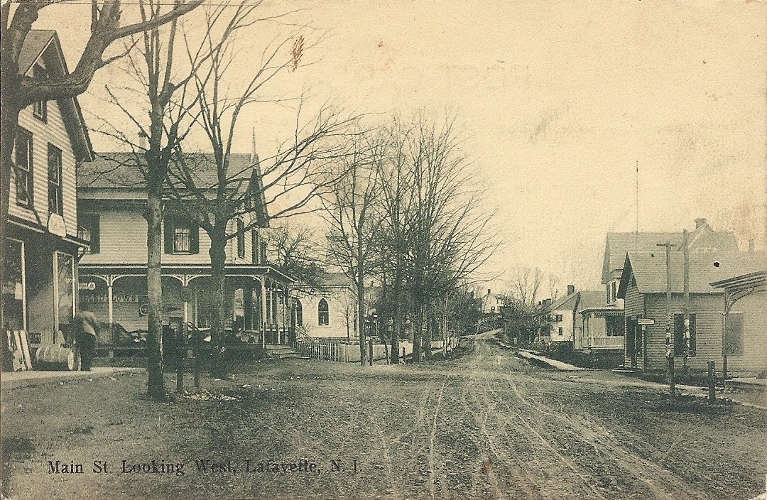 Lafayette - View of Main Street -  c 1910