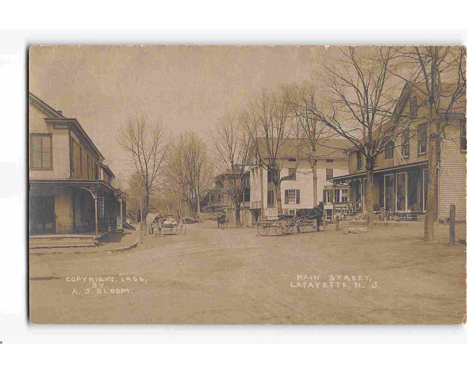 Lafayette - View of Main Street - c 1910