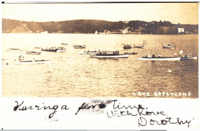 Lake Hopatcong - Boats on the lake - c 1910